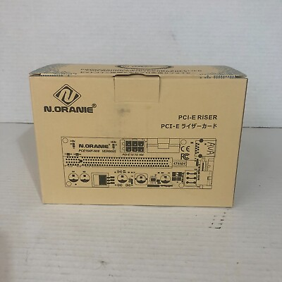 #ad N.Oranie PCI E Risers 1x to 16X Red Pack Of 3 Gpu Video Card New 3 Risers $8.95
