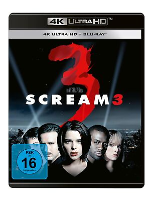 #ad Scream 3 4K UHD Blu ray Campbell Neve Cox Courteney Arquette David UK IMPORT $46.22