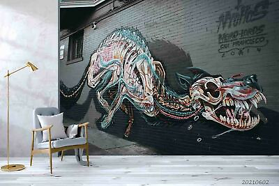 #ad 3D Dinosaur Fossil Doodle Wallpaper Wall Murals Removable Wallpaper 343 AU $249.99