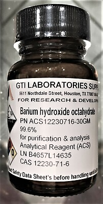 #ad Barium hydroxide octahydrate 99.6% Analytical Reagent ACS 30g $37.81