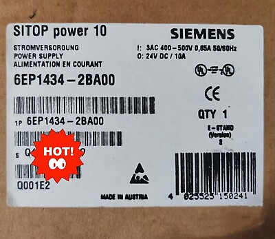 #ad 1PCS Brand New Siemens 6EP1434 2BA00 Power Supply 6EP1 434 2BA00 Fast delivery $244.19