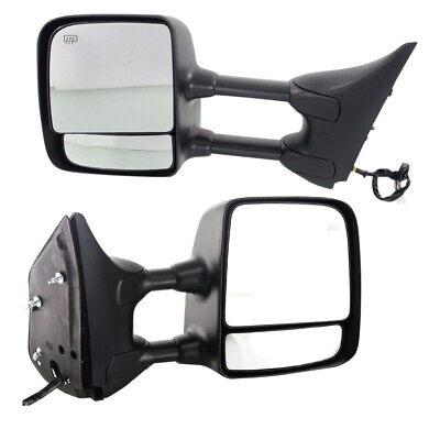 Set of 2 Towing Mirrors Power For 2004 2015 Nissan Titan Left and Right $182.68