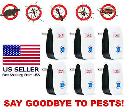 #ad Electronic Pest Reject Control Ultrasonic Repeller Home Bug Rat Spider Roaches $15.50