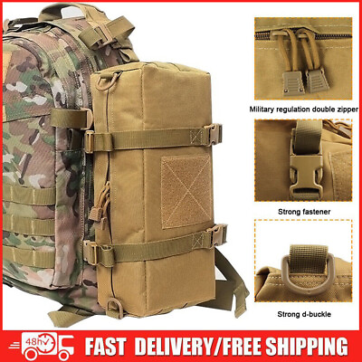 #ad Tactical Molle Pouch Outdoor Multi Purpose Large Capacity Waist Pack Storage Bag $11.99