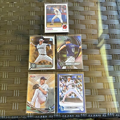 #ad George Kirby 2022 Topps Blue Rookie RC #313 Mariners PWE Lot 5x Chrome Best $4.99