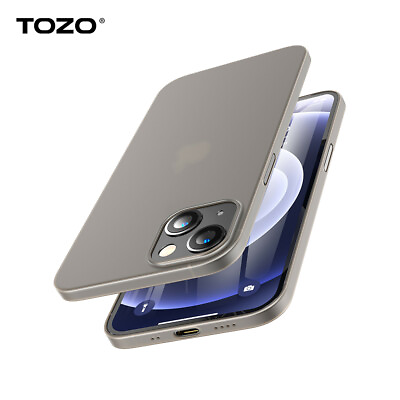 #ad TOZO for iPhone 13 mini Case 5.4 inch Hard Cover 0.35mm World#x27;s Thinnest Black $6.78
