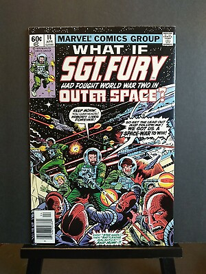 #ad What If #14 NM 9.4 Newsstand SGT Fury Had Fought WWII In Space? Marvel Comics $17.99