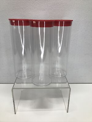 #ad 3 Red Capsule Storage Tube for all quot;Hquot; Direct Fit Air Tite Coin Holders $11.88
