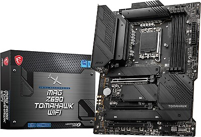 MSI ATX Motherboard Intel Z690 Chipset Socket LGA 1700 MAG Z690 TOMAHAWK WIFI $216.73