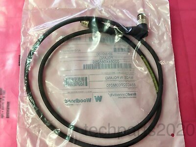 #ad Brad Molex M12 4P 22 4 1m 3ft Cable ST Female to RA Male PUR 22AWG 4C $5.99