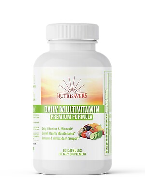 #ad Complete Daily Multivitamin: Immune Antioxidant Support Good Health 60 Caps $18.99