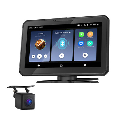 #ad P3 Wireless Android Auto CarPlay 7quot;IPS Car Radio Stereo Bluetooth GPS Nav Camera $110.10