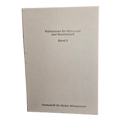 #ad Constant for Economy And Gesellschaft Band 3 IN Slipcase $26.59