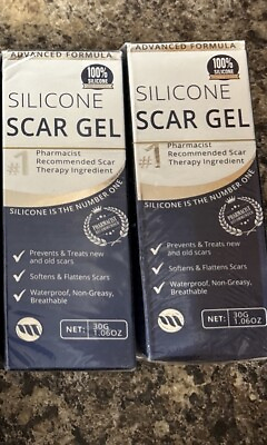 #ad 2x Scar Gel Old amp; New Scars Beauty Advanced Formula Silicone 1.06 oz 05 26 $12.00