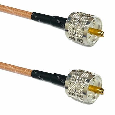 #ad USA CA RG400 PL259 UHF Male to PL259 UHF Male Coaxial RF Pigtail Cable USA Lot $175.68