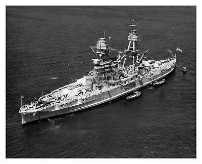 #ad USS ARIZONA BB 39 NAVY BATTLESHIP AT SEA 8X10 Bamp;W PHOTO $8.49