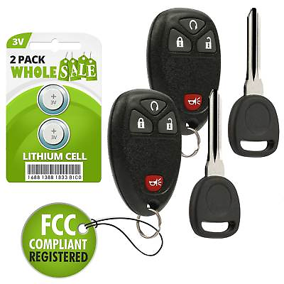 #ad 2 Replacement For 07 08 09 10 11 12 13 Chevrolet Avalanche Key Fob Alarm $14.95