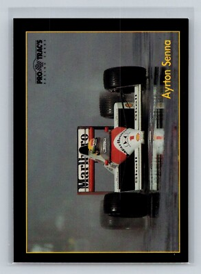 #ad Ayrton Senna 1991 ProTrac#x27;s Racing Formula One Series #105 McLaren Honda $1.49