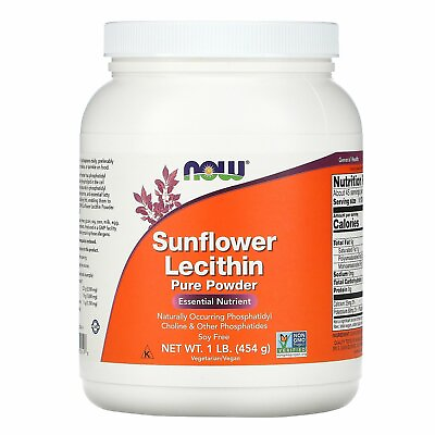 #ad Now Foods Sunflower Lecithin Pure Powder 1 lb 454 g GMP Quality Assured Kosher $20.93