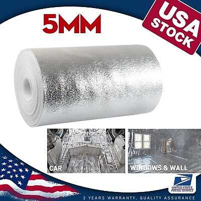#ad 2Mx1M Reflective Foam Insulation Heat Shield Thermal Shield HVAC RAFTERS GARAGES $15.99