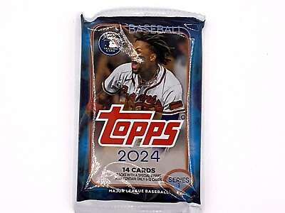 #ad Topps 2024 Series 1 Baseball Trading Cards Factory Sealed PACK 14 Cards $6.89