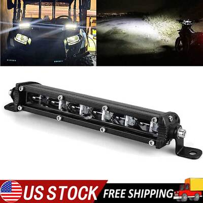 #ad 1x 7inch Ultra Slim Spot Flood LED Work Light Bar Driving For Offroad Motorcycle $15.98