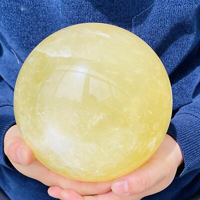 #ad Natural yellow Quartz Sphere Crystal Ball Healing 6800g $274.40
