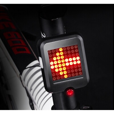 #ad 64 LED Bicycle Turning Lights Smart Steering Brake USB Charging Safety Lights $15.60