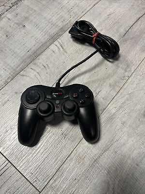 #ad GameStop Sony PlayStation 2 Black Wired Controller BB 122 PS2 Works Great $9.99