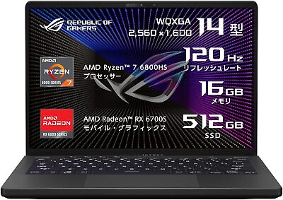 #ad ASUS Gaming Laptop ROG Zephyrus G14 14in Radeon RX6700S Ryzen7 6800HS 16GB SSD51 $2296.47