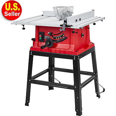 #ad 10quot; Table Saw Multifunctional Cutting Machine Woodwork with Stand amp; Push Stick $226.00