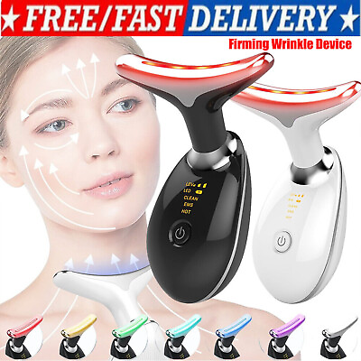 #ad Neck Anti Wrinkle Face Beauty Device Skin Lifting Tighten Rejuvenation Massager $26.99
