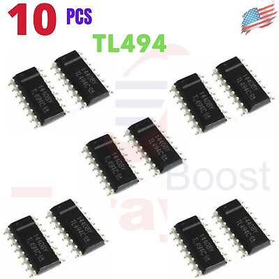 #ad 10PCS TL494CN TL494 PWM Power Supply Controllers SO 16 New IC USA Stock $9.98