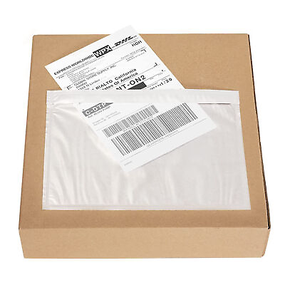 #ad 5.5quot; X 7.5quot; Packing List Envelope Clear Self Seal Shipping Sleeve Mailing Bag $64.45