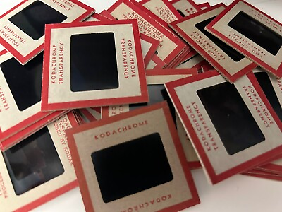 #ad Lot Of 100 Buildings Houses 35mm Slides 1950s Red Border Kodachrome Craft $14.99