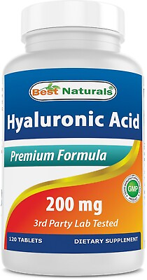 #ad Best Naturals Hyaluronic Acid 200 mg 120 Tablets $15.99
