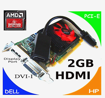 #ad 2GB✔️HDMI DVI DP ✔️ SFF ✔️ PCI E x16 Video Card ✔️Lenovo✔️ MODELS: See Below $12.39
