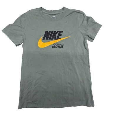 #ad Nike Swoosh Short Sleeve THE TEE Boston Green Cotton Shirt Women#x27;s Top Size S $8.02