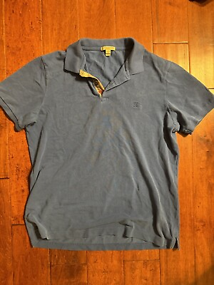 #ad Burberry Brit Thistle Blue Polo Shirt $129.95