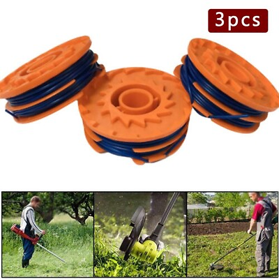 #ad 3pcs Replacement Spool And Line For TTB820GGT 600w Strimmer Grass Edge Trimmer $14.77