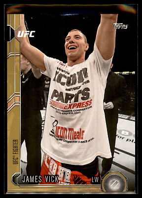 #ad 2015 Topps UFC MMA Chronicles GOLD Parallel #207 James Vick #54 88 $3.49