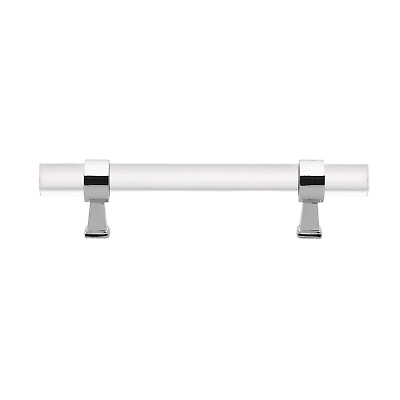 #ad GlideRite 3 3 4quot; CC Clear Acrylic Cabinet Pull Polished Chrome 4718 96 PC 1 $6.49