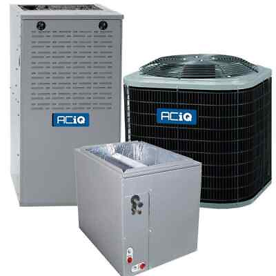 #ad 1.5 Ton 16 SEER2 Central Air Conditioner amp; 80% 90000 BTU AC Gas Split System $3284.15