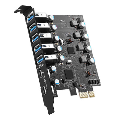#ad XT XINTE PCI E to USB 3.0 Type AType C Expansion Card for Desktop PC Host Card $19.56