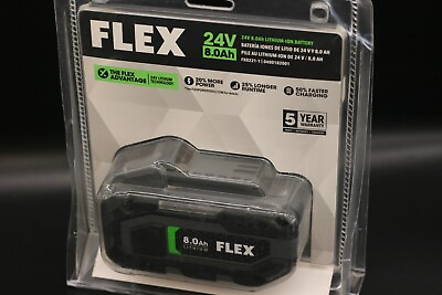 #ad Brand New Flex FX0221 1 24V 8.0Ah Lithium Ion Power Tools Battery Factory Sealed $99.99