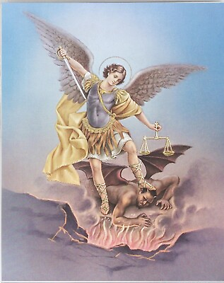 #ad Saint Michael Archangel Italian For Framing 8x10 Picture Celebrity Print $6.98