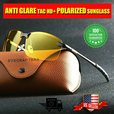 Tac HD Polarized Day amp; Night Vision glasses Men Driving Pilot Aviator sunglasses $10.75