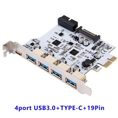 #ad USB 3.0 PCI E Type C Expansion Card PCI Express PCI E to USB 3.1 Card Adapter $15.19
