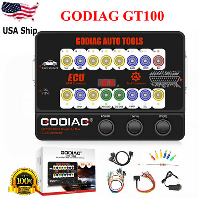 #ad GODIAG GT100 Auto Tools OBD2 Protocol Detector amp; Break Out Box Connector USA $75.00