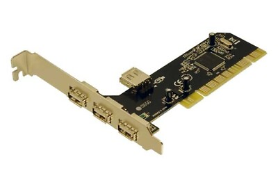 Syba SD NECU2 3E1I 4 Port 3 Int 1 Ext USB 2.0 PCI Card NEC Chipset $11.00